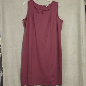 Jessica London Fuscia pink Sleeveless knit dress. Size 22W